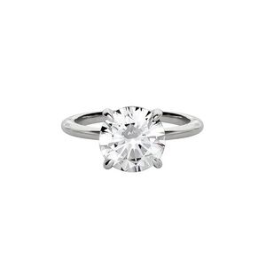 Everly Emmy Ring Size 6 Elegant Silver Ring with Clear Gemstone